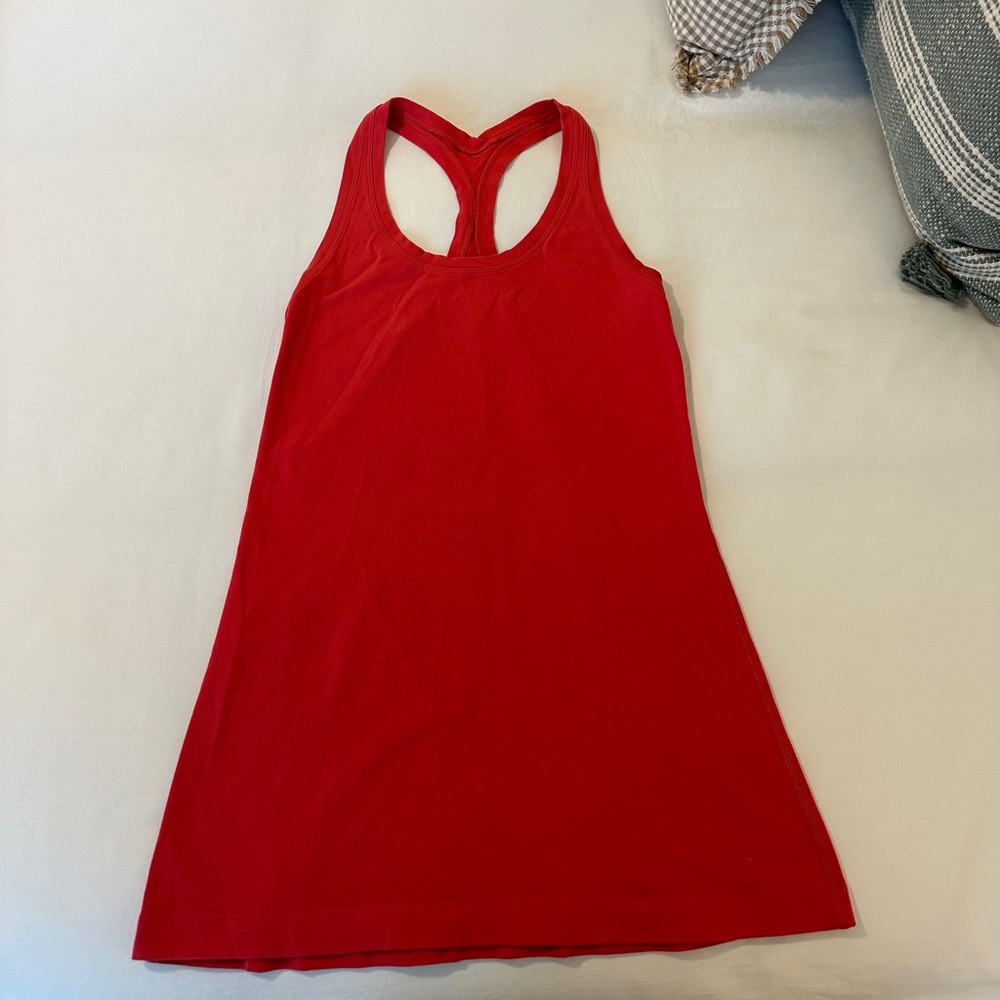 Lululemon Align Tank size 6 red/rasberry color